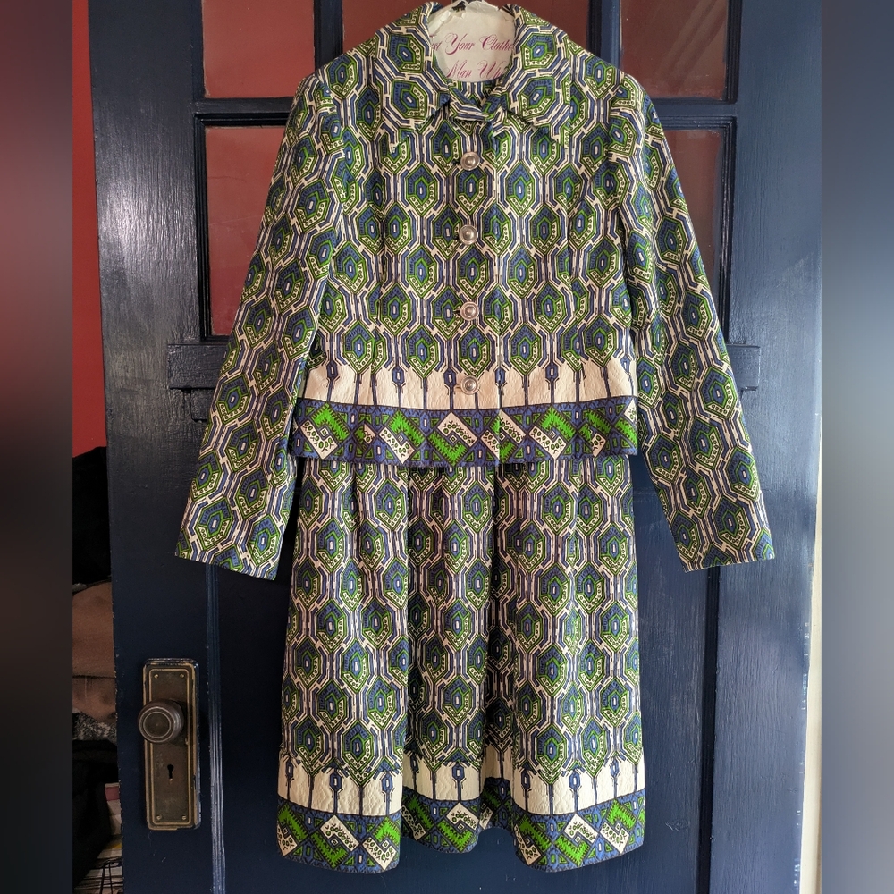 Elinor Simmons for Malcolm Starr vintage dress and jacket set🤯🌟🌟🌟🌟🌟